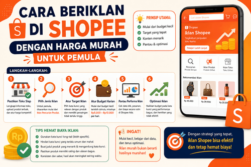 Cara Beriklan di Shopee dengan Harga Murah Untuk Pemula